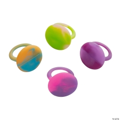 UV Light Colour Changing Large Rings - 24Pk